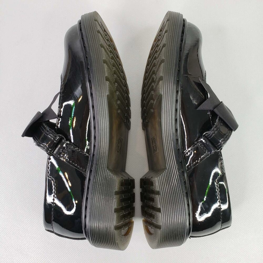 Doc Martens Marcy ll Patent Leather Bow Black Mary Jane Girls Size 1 - Picture 8 of 9